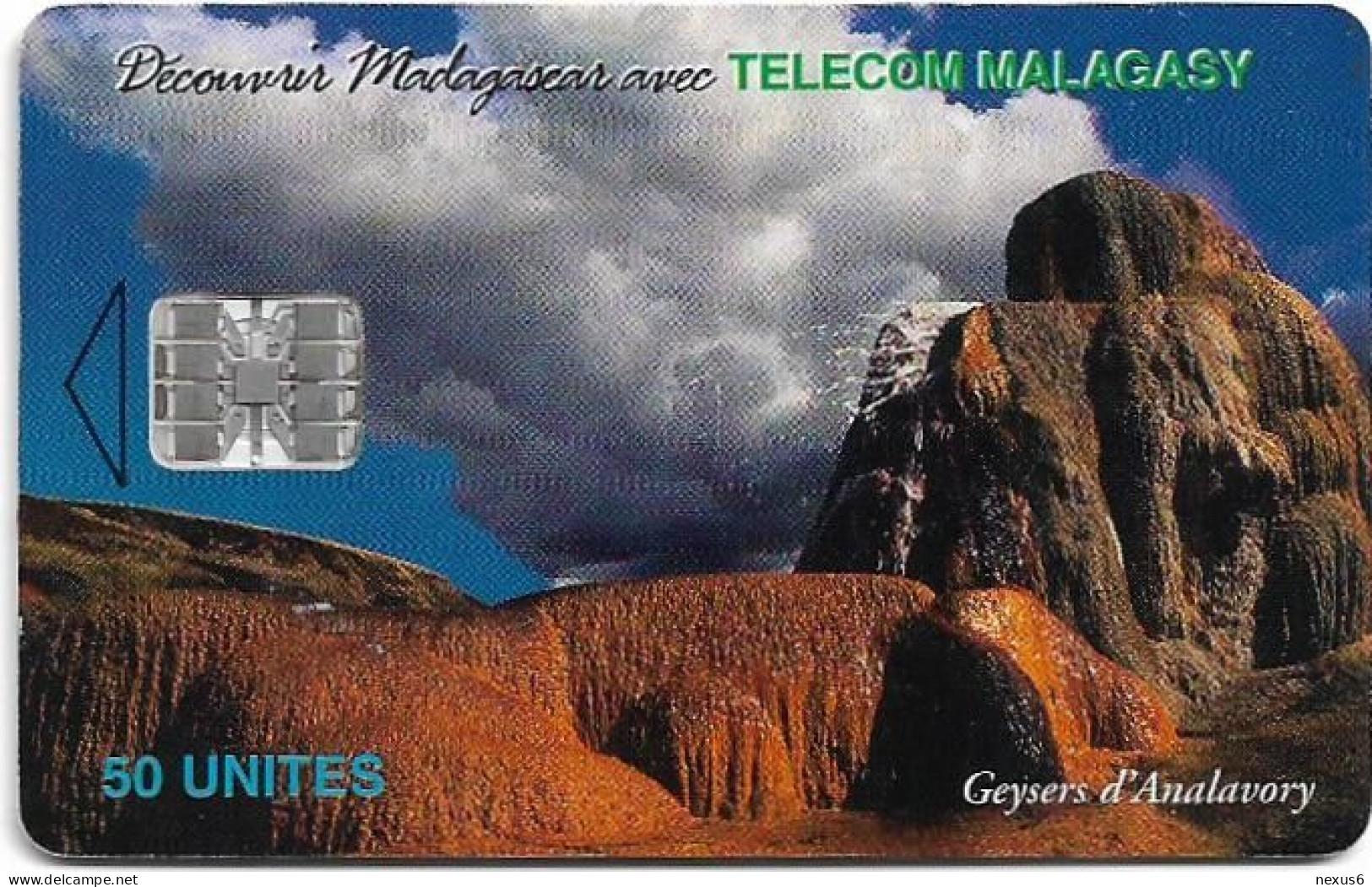 Madagascar - Telecom Malagasy - Geysers D'Analavory, SC7, 50Units, 250.000ex, Used - Madagaskar