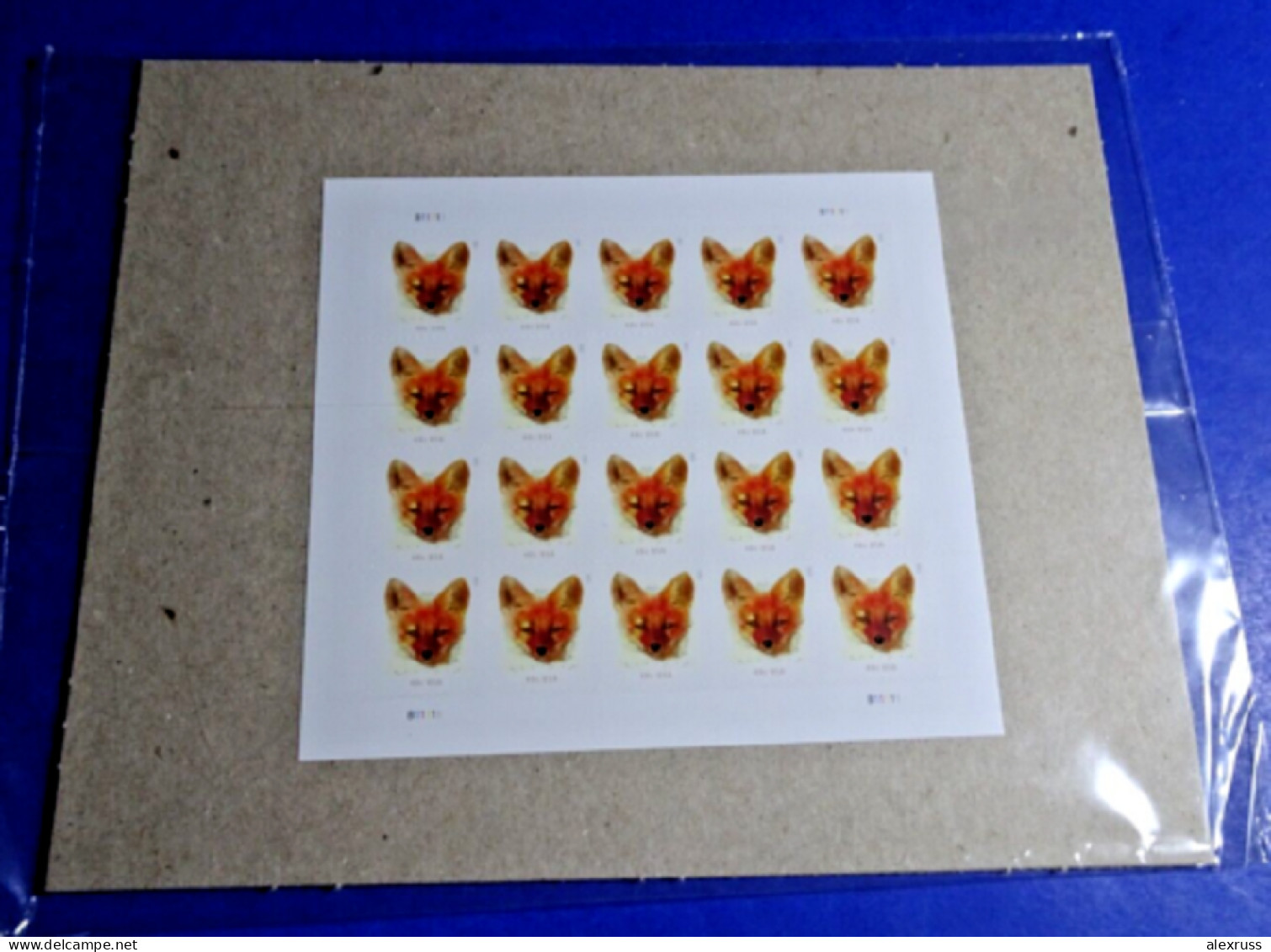 2023 RED FOX 40c STAMPS FULL SHEET OF 20, SCOTT # 5742 USPS PKG SEALED MNH** - Neufs