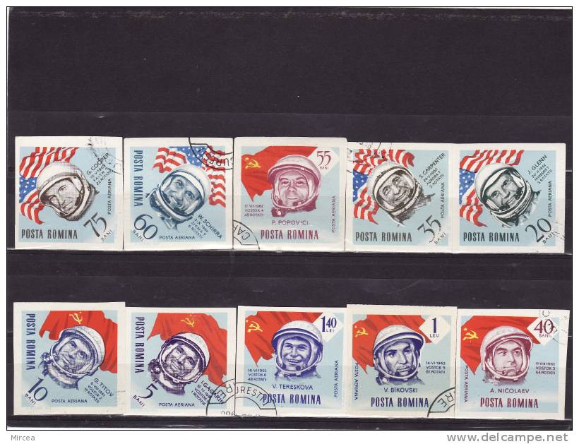 C3506 - Roumanie, 1964, Yv.no. PA 199/208, Serie Complete, Obliteres - Used Stamps