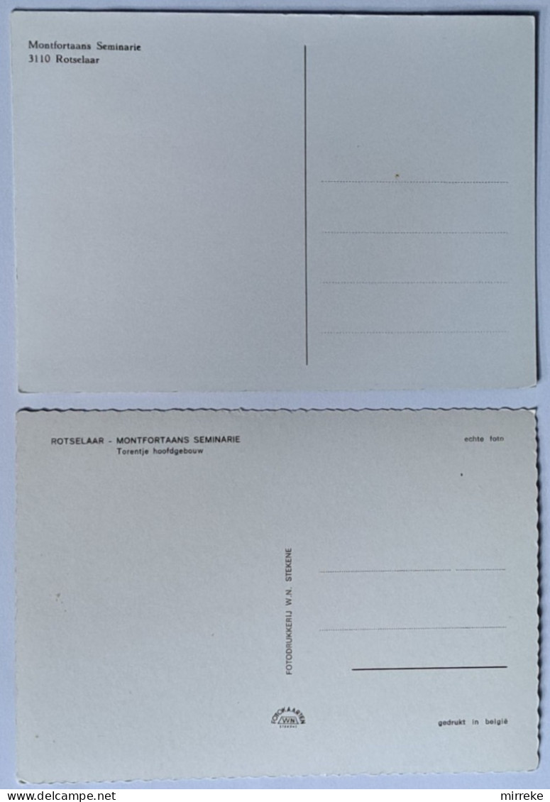 @Le@  -  6 X ROTSELAAR  -  Montfortaans Seminarie  -  Zie / Voir Scan's - Rotselaar