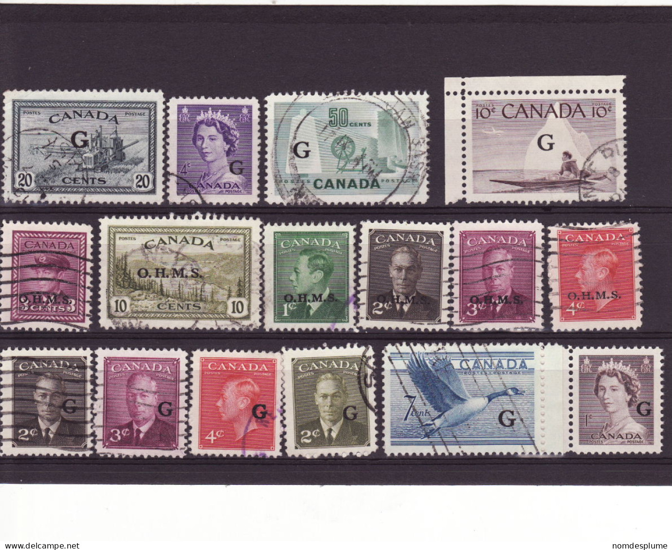 4319) Canada OHMS G Special Delivery Postmark Cancel CDS - Collections