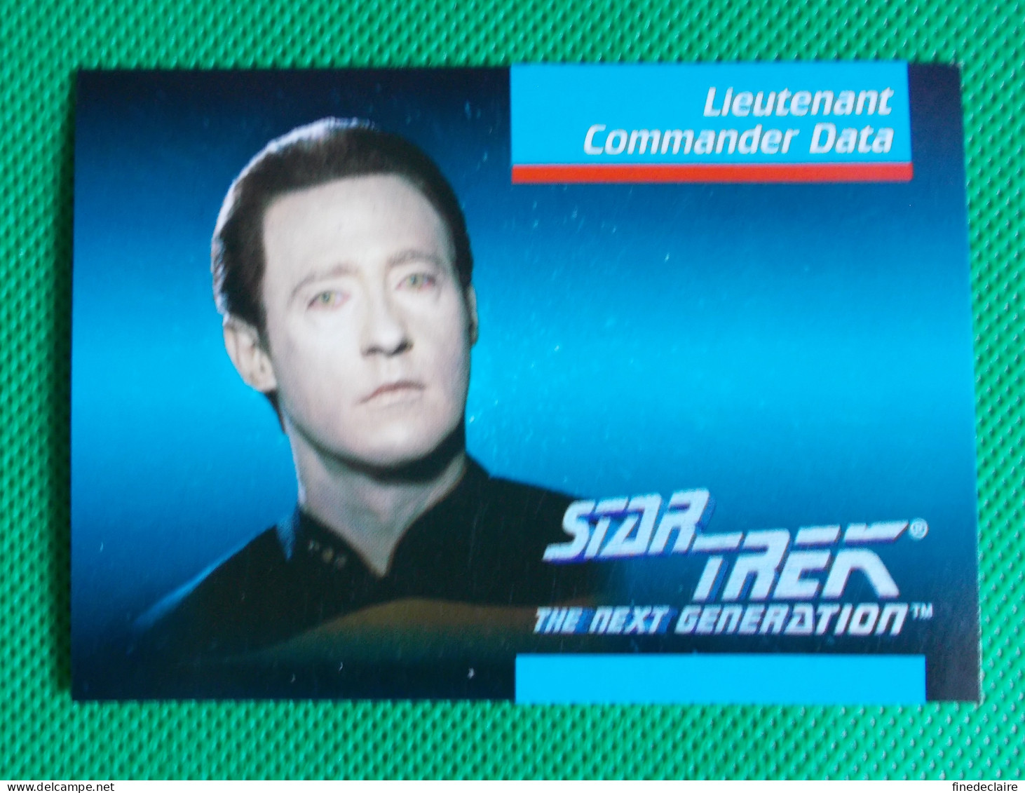 Trading Card Rigide Impel 1992 - (6,5 X 9 Cm) Star Trek - The Next Génération - Lieutenant Commander Data - N° 6 - Star Trek