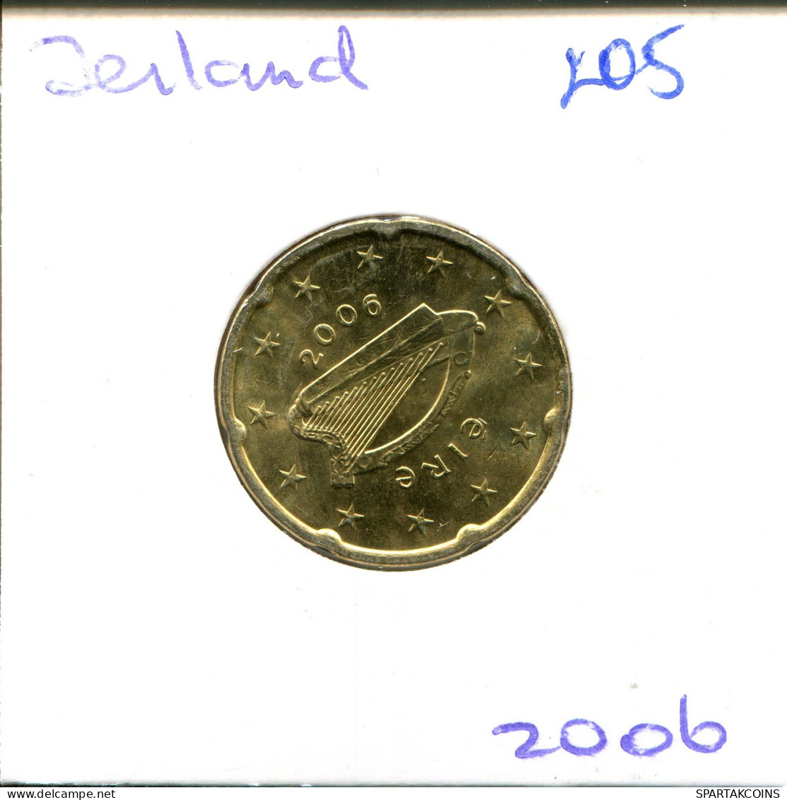 20 EURO CENTS 2006 IRELAND Coin #EU205.U - Irlanda