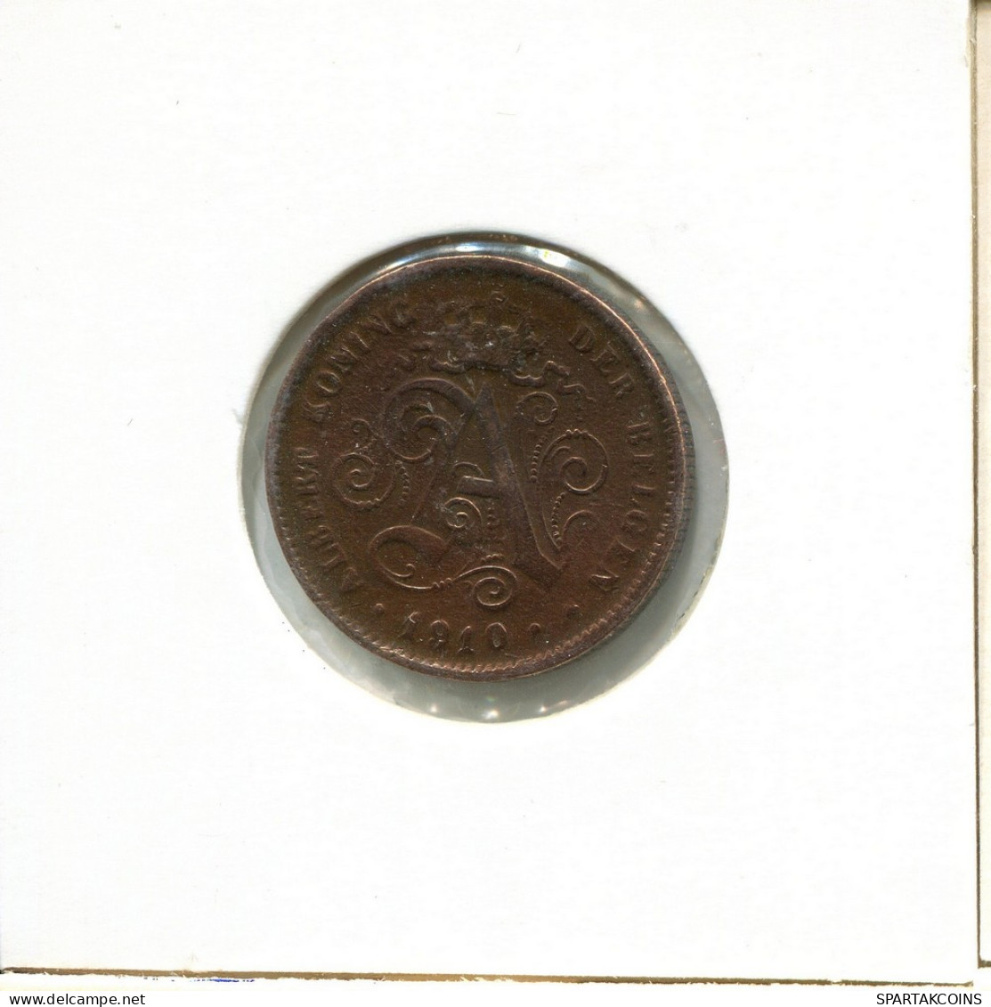 2 CENTIMES 1910 DUTCH Text BELGIUM Coin #BA233.U - 2 Cent