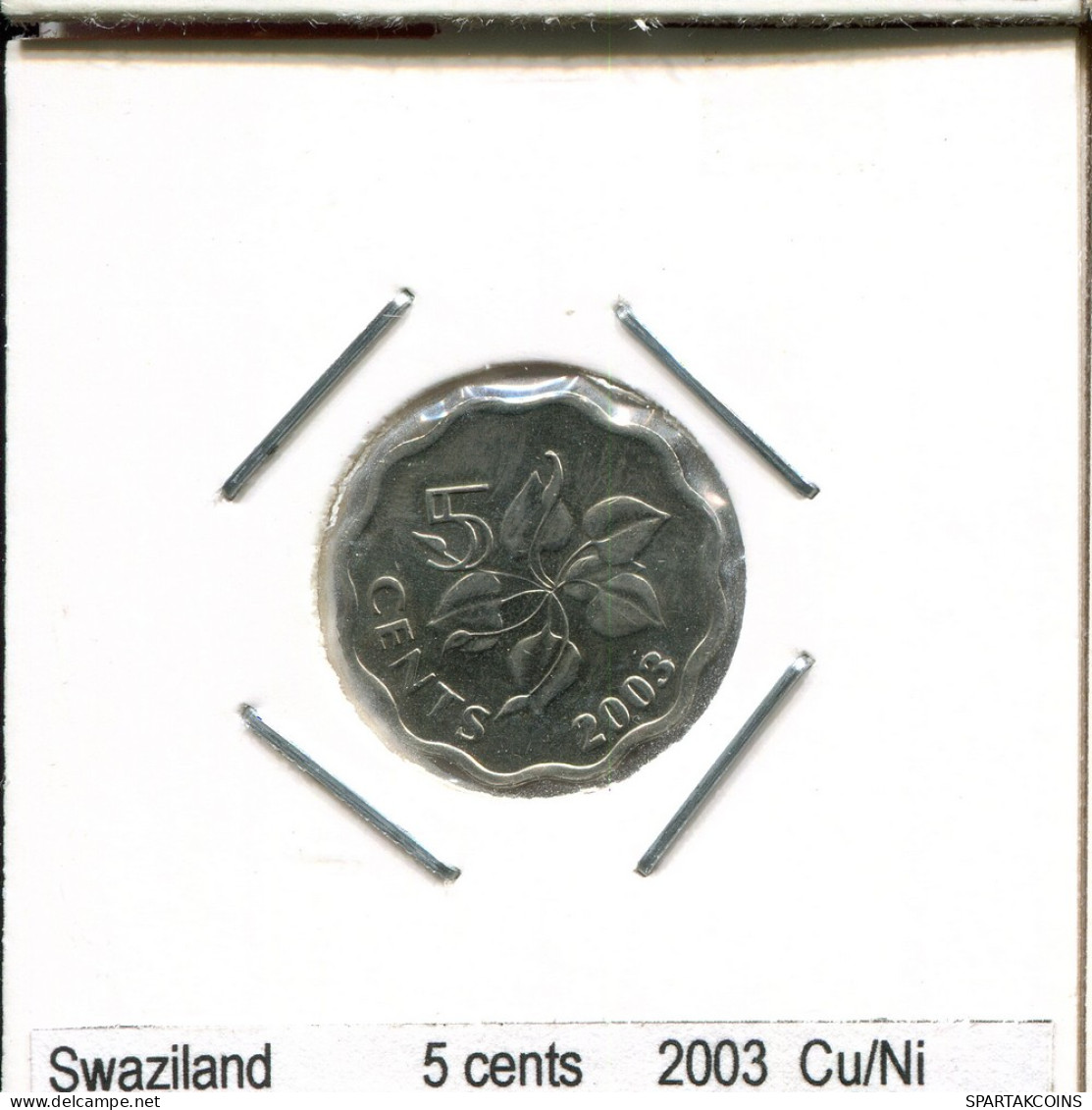 5 CENTS 2003 SWAZILANDIA SWAZILAND Moneda #AS317.E - Swaziland
