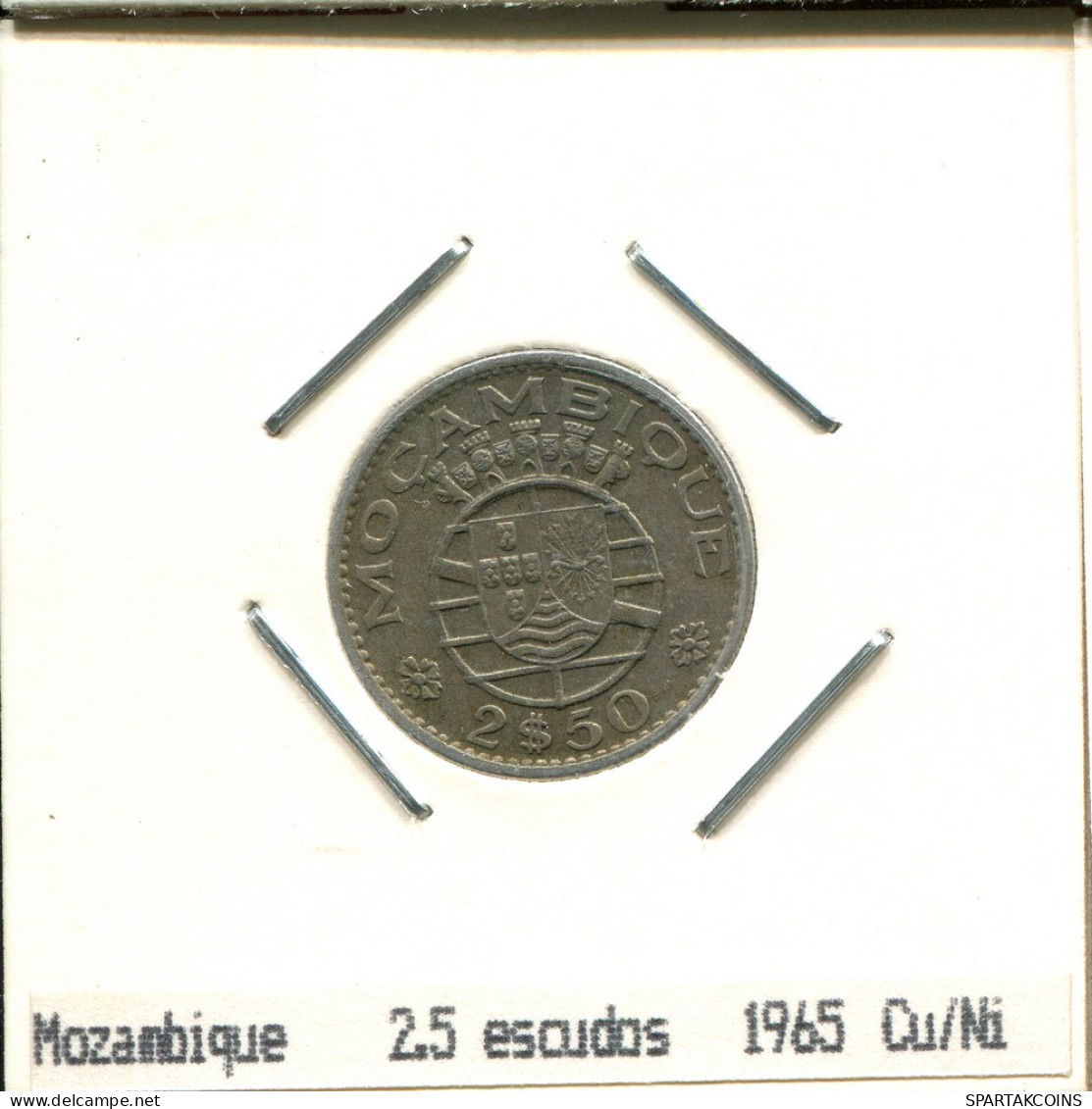 2$50 ESCUDOS 1965 MOSAMBIK MOZAMBIQUE Münze #AS413.D - Mozambique