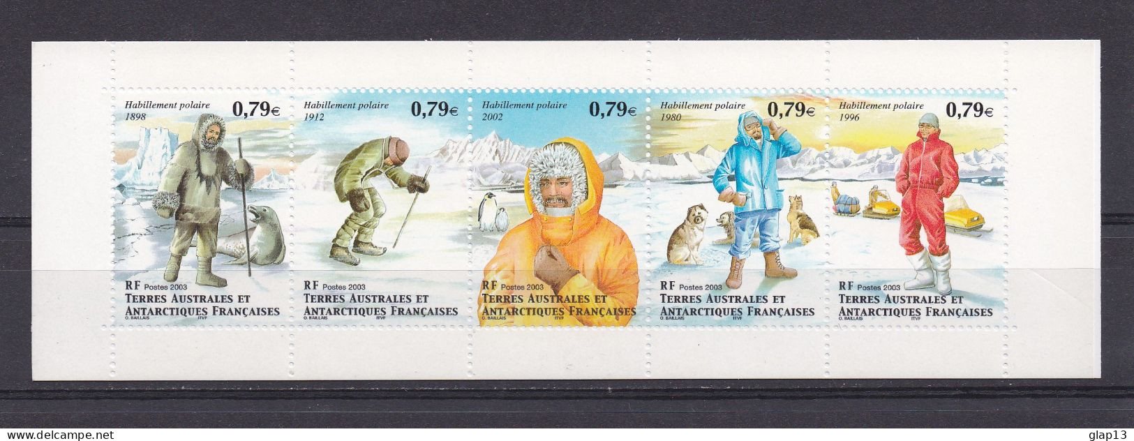 TAAF 2003 CARNET N°C352 NEUF** HABILLEMENT POLAIRE - Markenheftchen