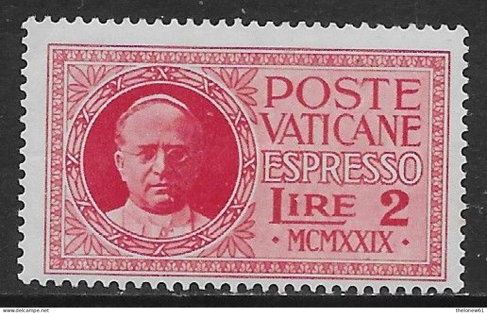 Vaticano Vatican 1929 Conciliazione Espresso L2 Sa N.E1 Nuovo MH * - Exprès