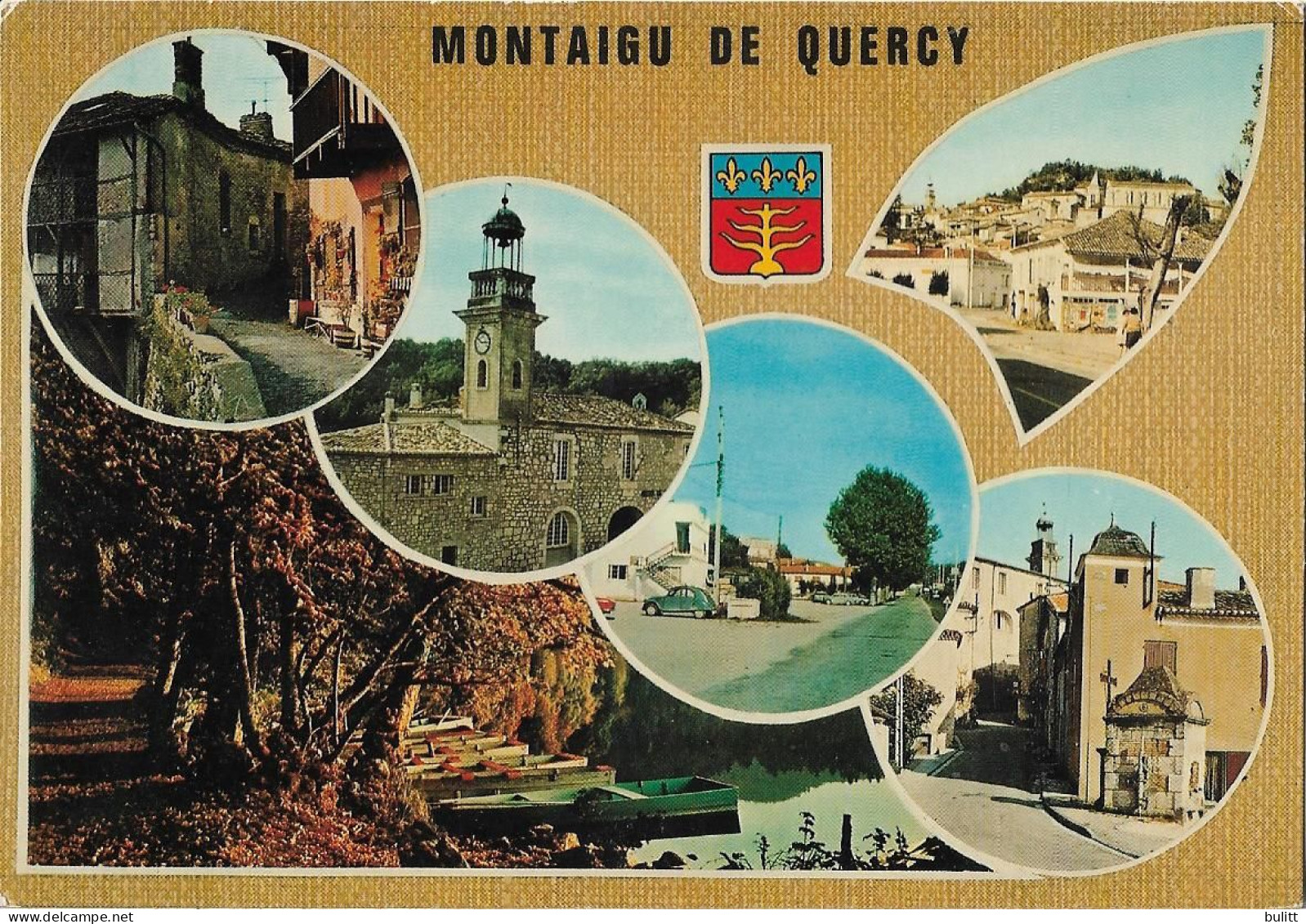 MONTAIGU DE QUERCY - Vues - Blason - Voiture - Montaigu De Quercy