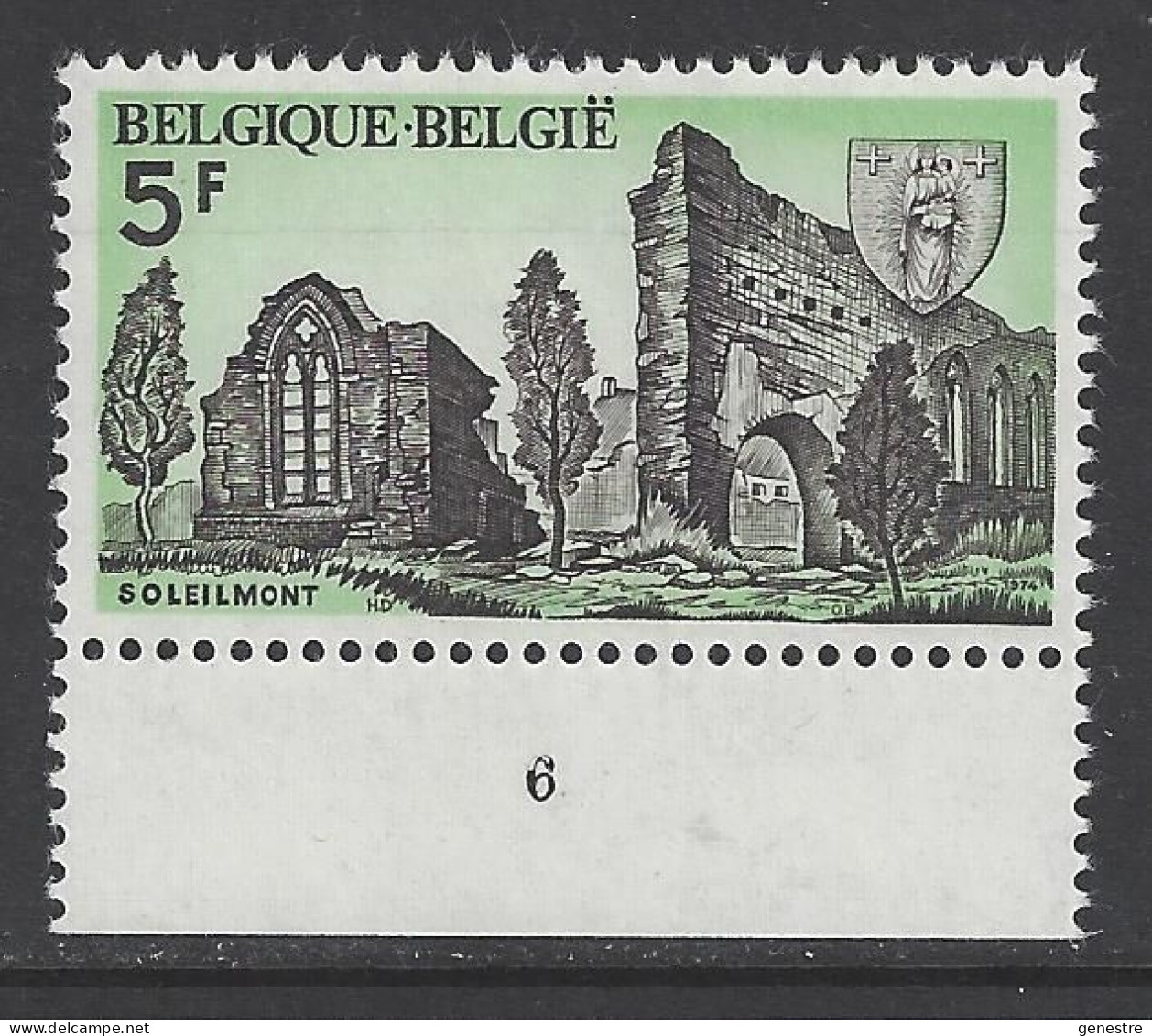 Belgique - 1974 - COB 1720 ** (MNH) - Planche 6 - 1971-1980