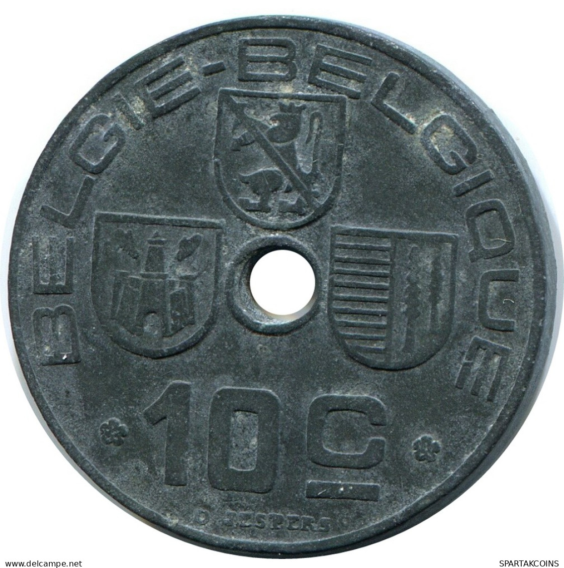 10 CENTIMES 1944 BELGIE-BELGIQUE BELGIUM Coin #BA408.U - 10 Cent & 25 Cent