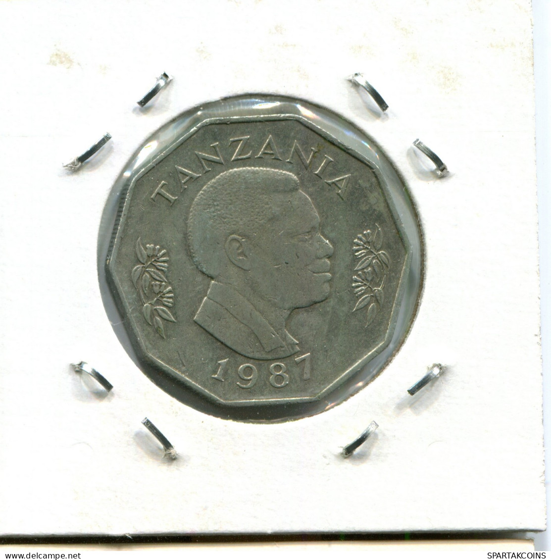 5 SHILLINGI 1987 TANZANIA Coin #AX252.U - Tanzania