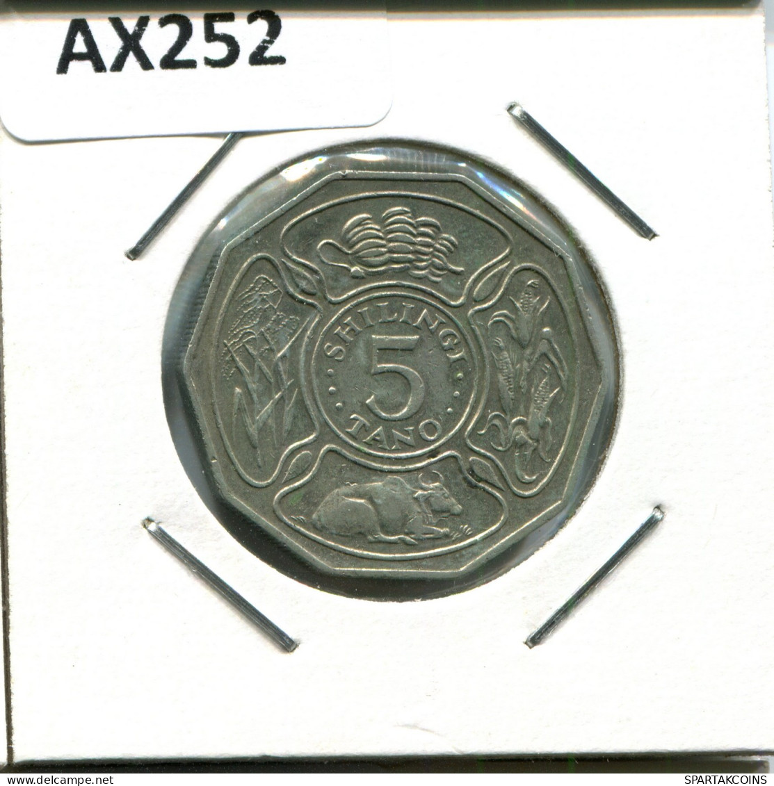 5 SHILLINGI 1987 TANZANIA Coin #AX252.U - Tanzania