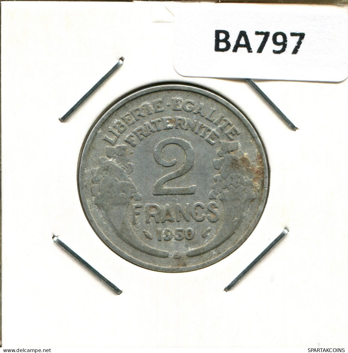 2 FRANCS 1950 B FRANCIA FRANCE Moneda #BA797.E - 2 Francs