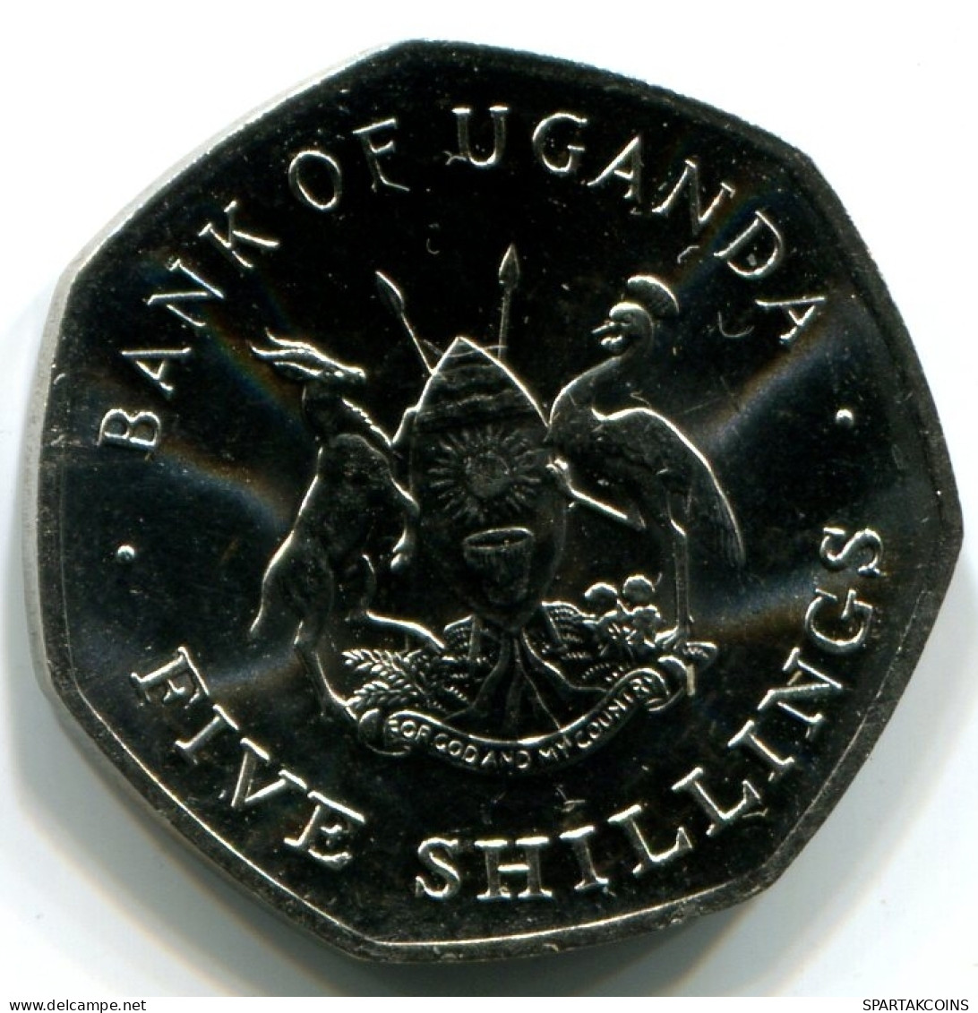 5 SHILLINGS 1987 UGANDA UNC Münze #W11320.D - Oeganda