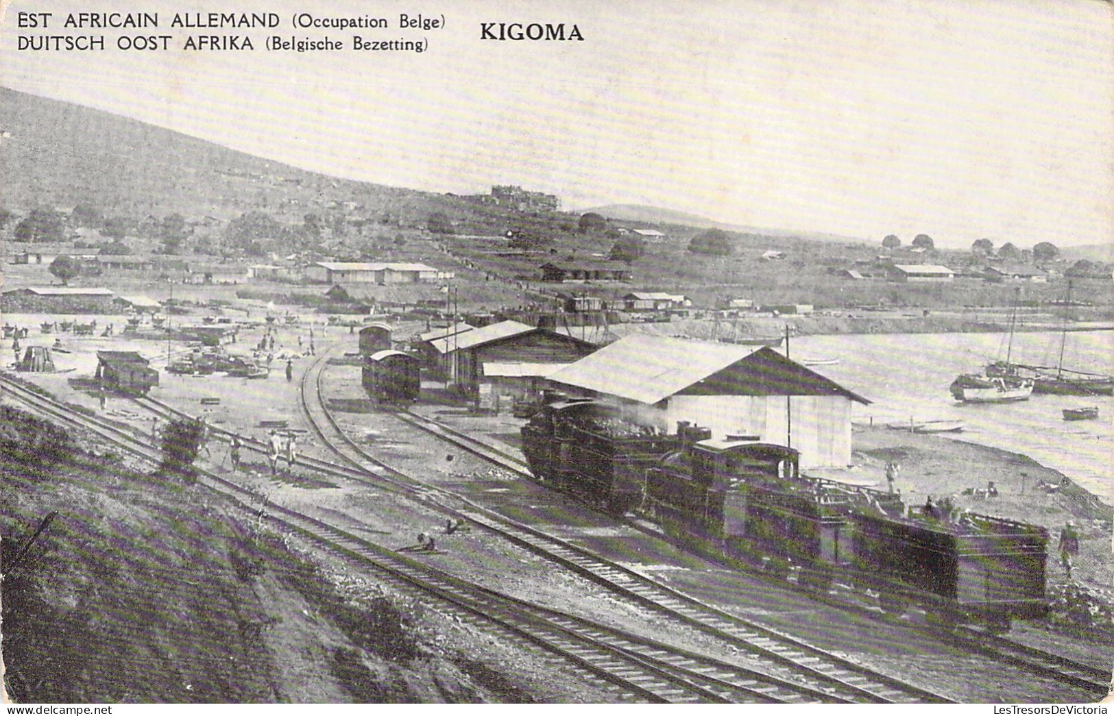 CONGO - KIGOMA - Est Africian Allemand - Chemin De Fer - Carte Postale Ancienne - Autres & Non Classés