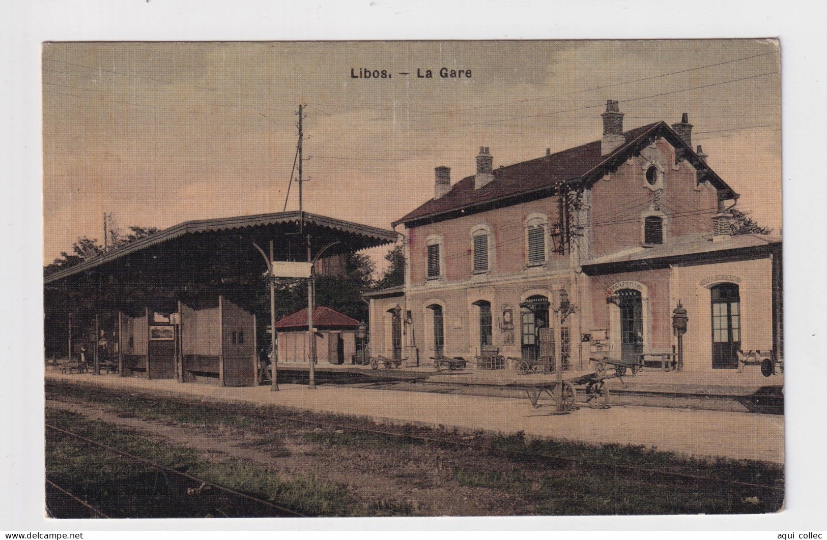 LIBOS  47  LA GARE - Libos