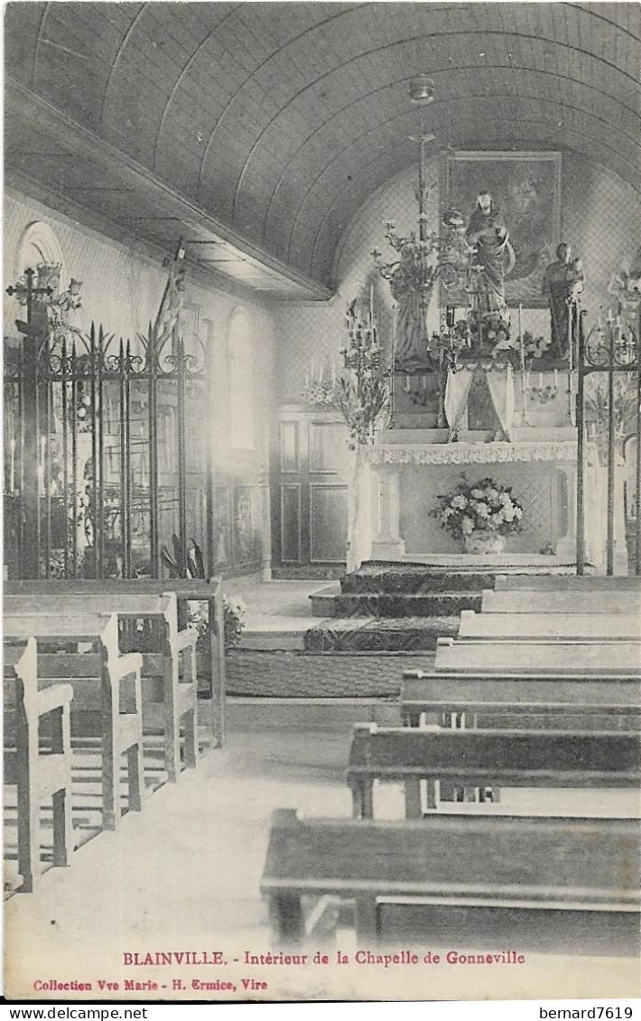 50    Blainville Sur Mer -  Interieur  De La Chapelle De Gonneville - Blainville Sur Mer