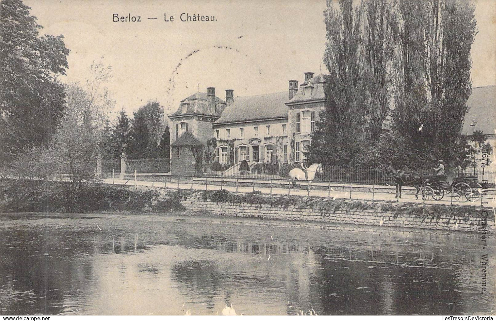 BELGIQUE - BERLOZ - Le Château - Carte Postale Ancienne - Berloz