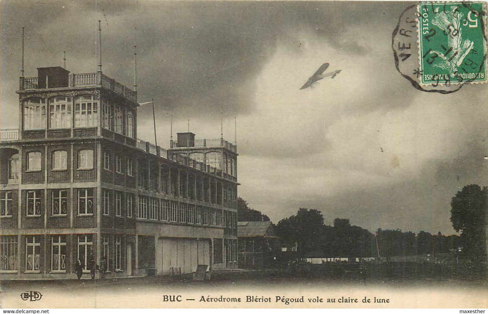 BUC Aérodrome Blériot Pégoud Vol Au Claire De Lune - Buc