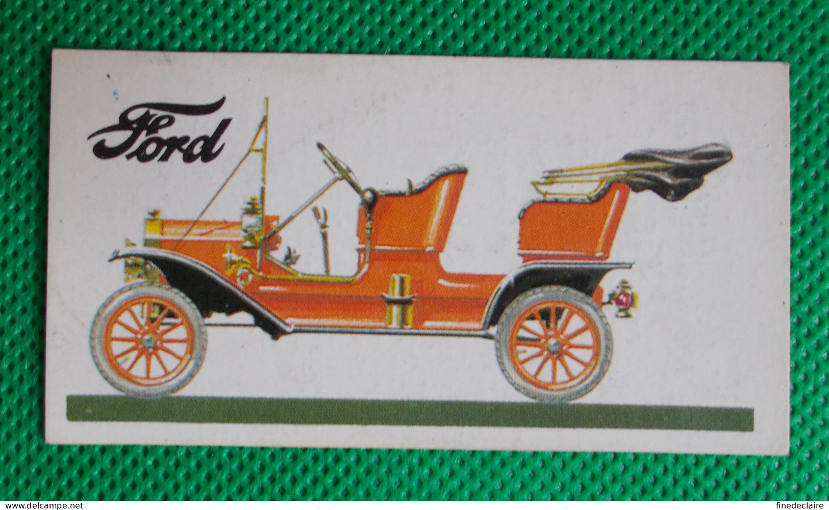 Trading Card - Brooke Bond Tea- History Of The Motor Car - 1908 Ford Model T 2.9 Litres - (6,8 X 3,7)-Série 50 - N° 11 - Motori