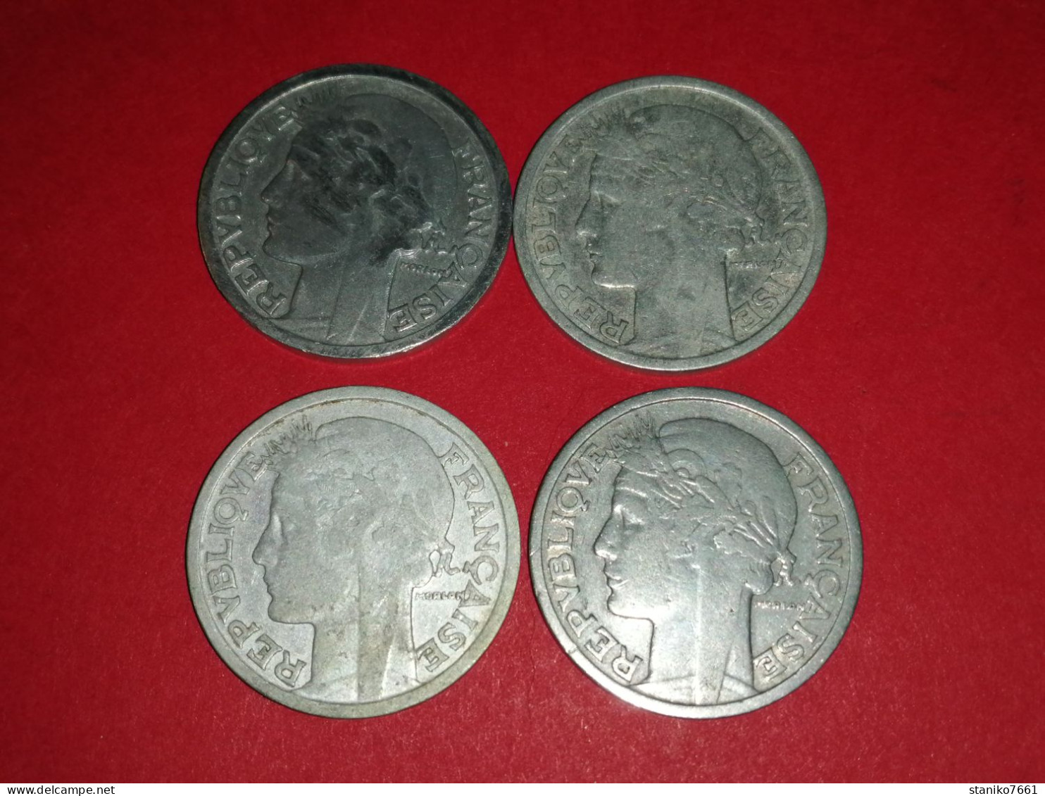 4 Monnaies Françaises 2 Francs MORLON 1944 1945 C ALUMINIUM Bonne Côte Voir Photos - 2 Francs