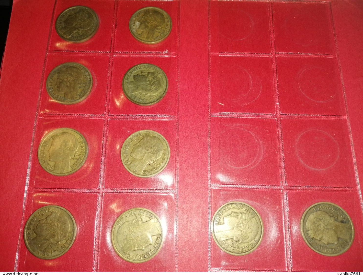 Lot 22 Monnaies Françaises 1 Francs MORLON 1931 à 1936 BRONZE  Voir Photos - 1 Franc