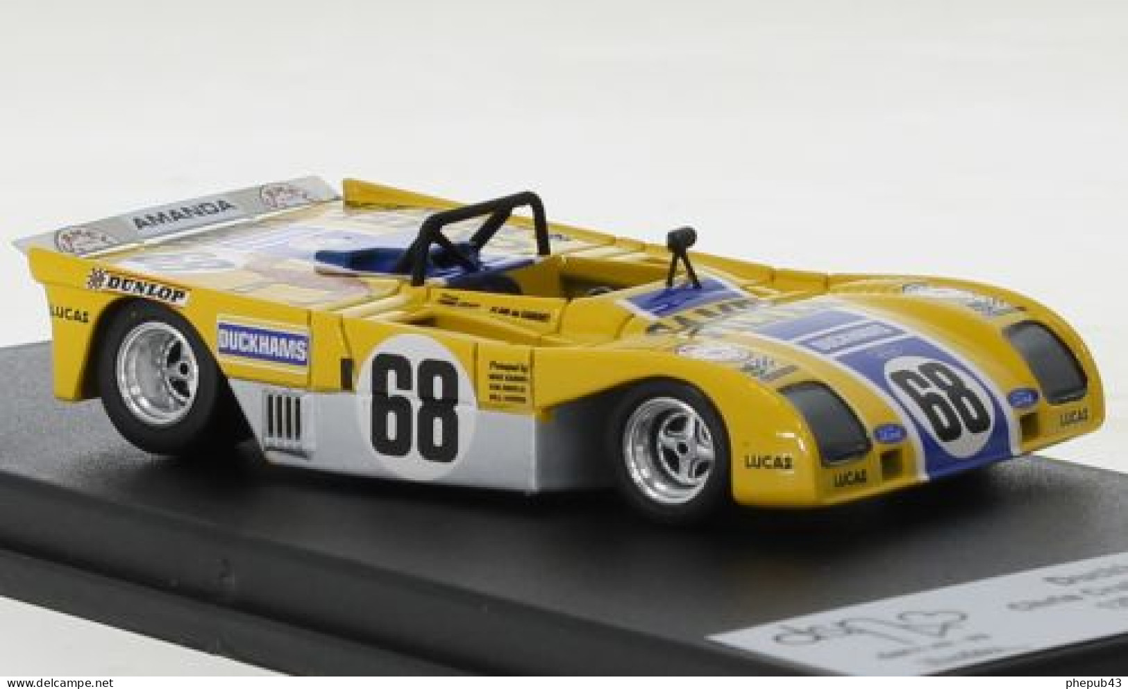 Duckhams LM - Camel - Alain De Cadenet/C. Craft - 24h Le Mans 1972 #68 - Troféu - Trofeu