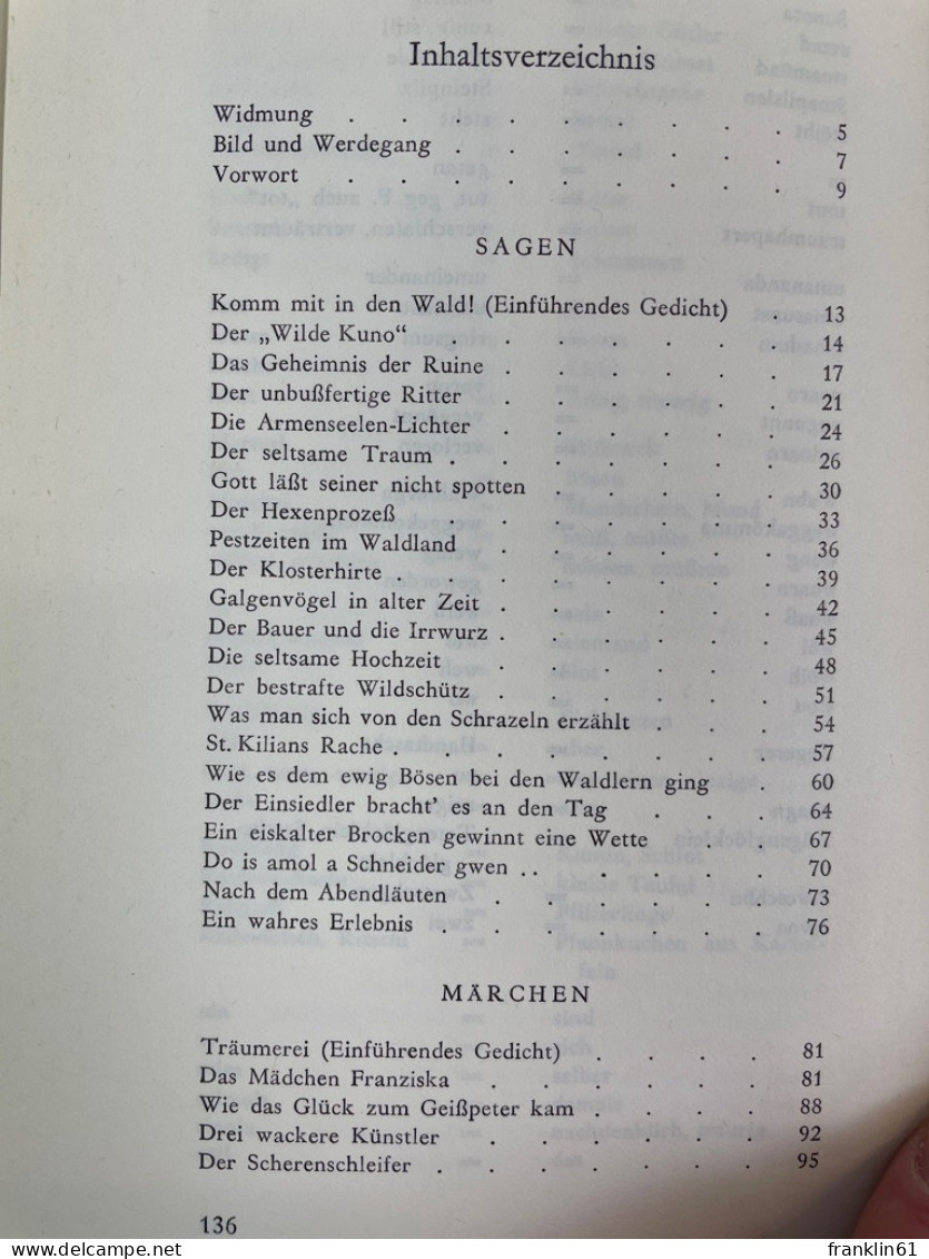 Nach Dem Abendläuten : Sagen, Märchen Und Legenden Aus Dem Bayerwald. - Märchen & Sagen