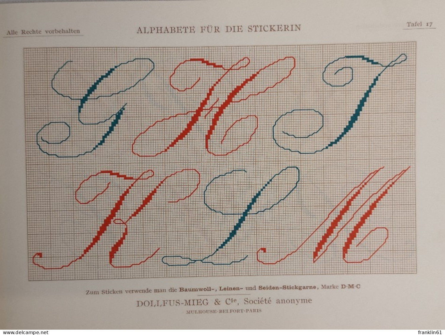 Alphabete Für Die Stickerin. - Sewing