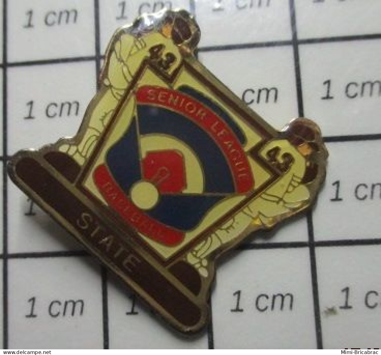 SP11 Pin's Pins / Rare Et De Belle Qualité !!! SPORTS / BASE-BALL  SENIOR LEAGUE STATE - Baseball