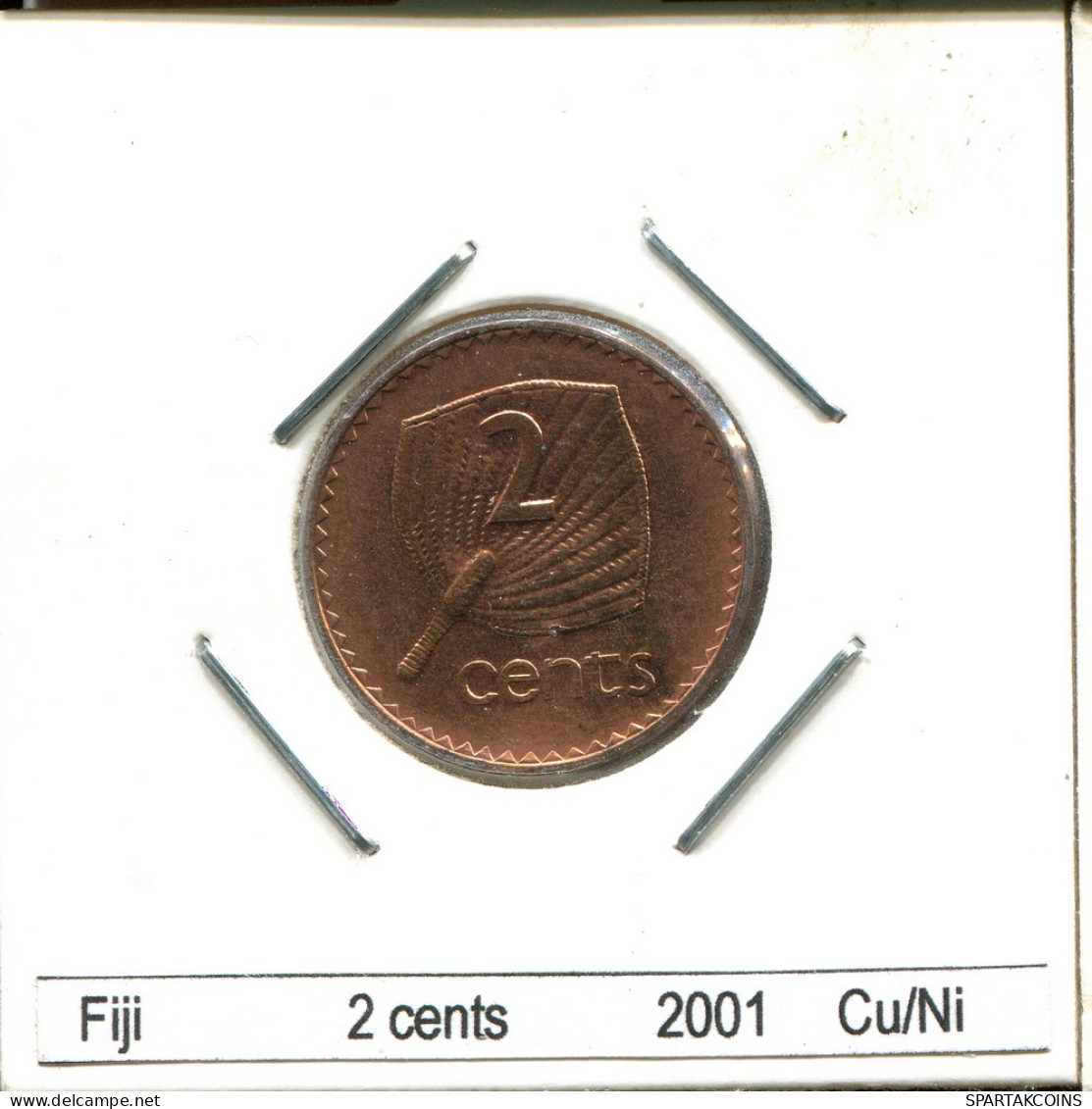 2 CENTS 2001 FIDJI FIJI Pièce #AS412.F - Fidschi