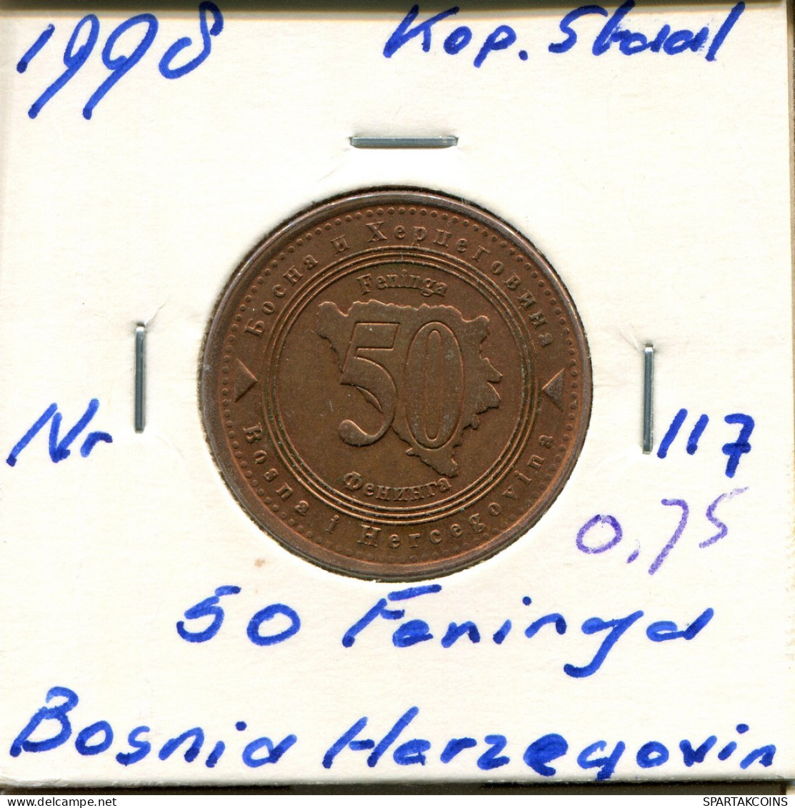 50 FENIBGA 1998 BOSNIA Y HERZEGOVINA BOSNIA AND HERZEGOVINA Moneda #AR427.E - Bosnien-Herzegowina
