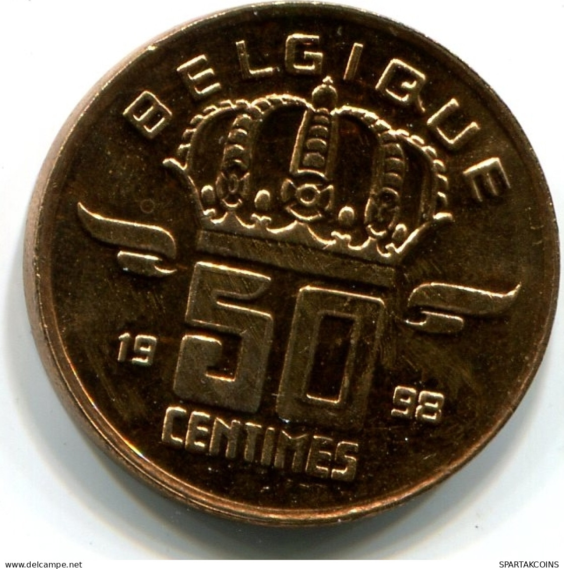50 CENTIMES 1998 FRENCH Text BELGIUM Coin UNC #W10966.U - 50 Centimes