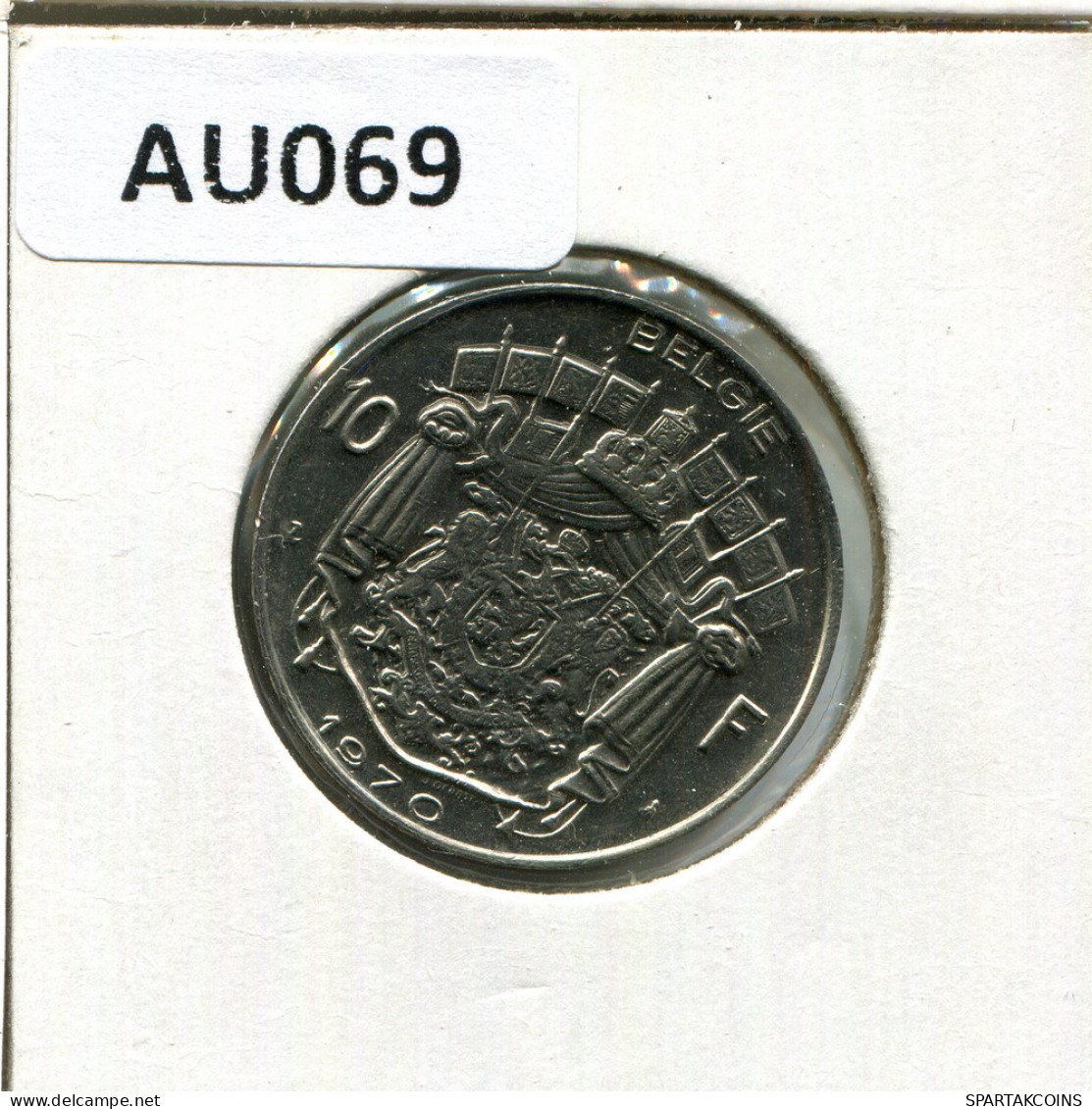 10 FRANCS 1970 DUTCH Text BELGIUM Coin #AU070.U - 10 Frank