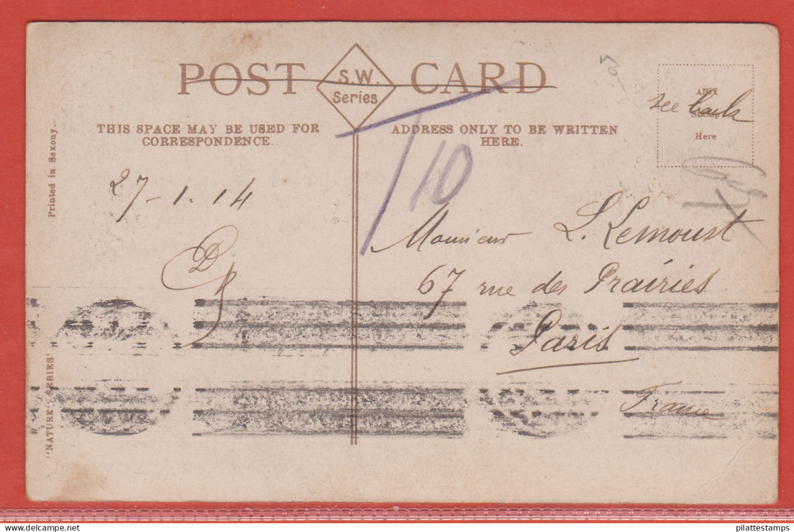 AUSTRALIE CARTE DE 1914 DE SYDNEY POUR PARIS FRANCE (PLI) - Covers & Documents