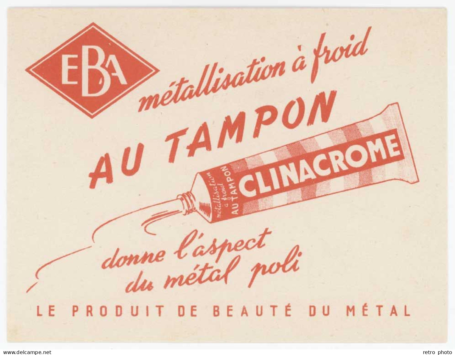 Buvard Au Tampon Clinacrome , EBA - C