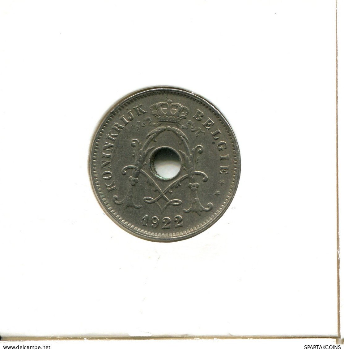 10 CENTIMES 1922 BELGIEN BELGIUM Münze DUTCH Text #AX400.D - 10 Cent