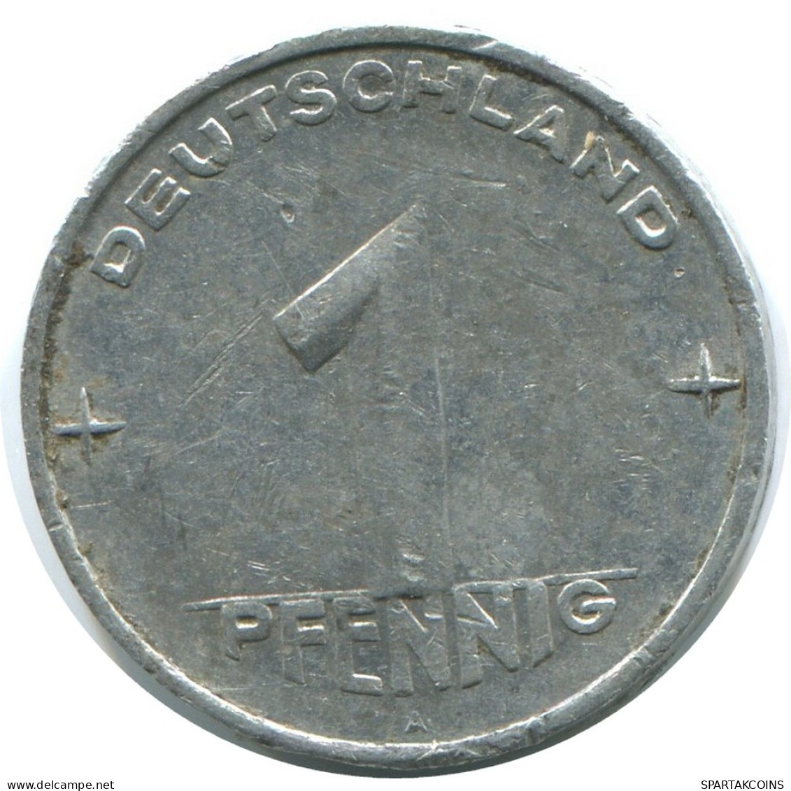 1 PFENNIG 1953 A DDR EAST DEUTSCHLAND Münze GERMANY #AE029.D - 1 Pfennig