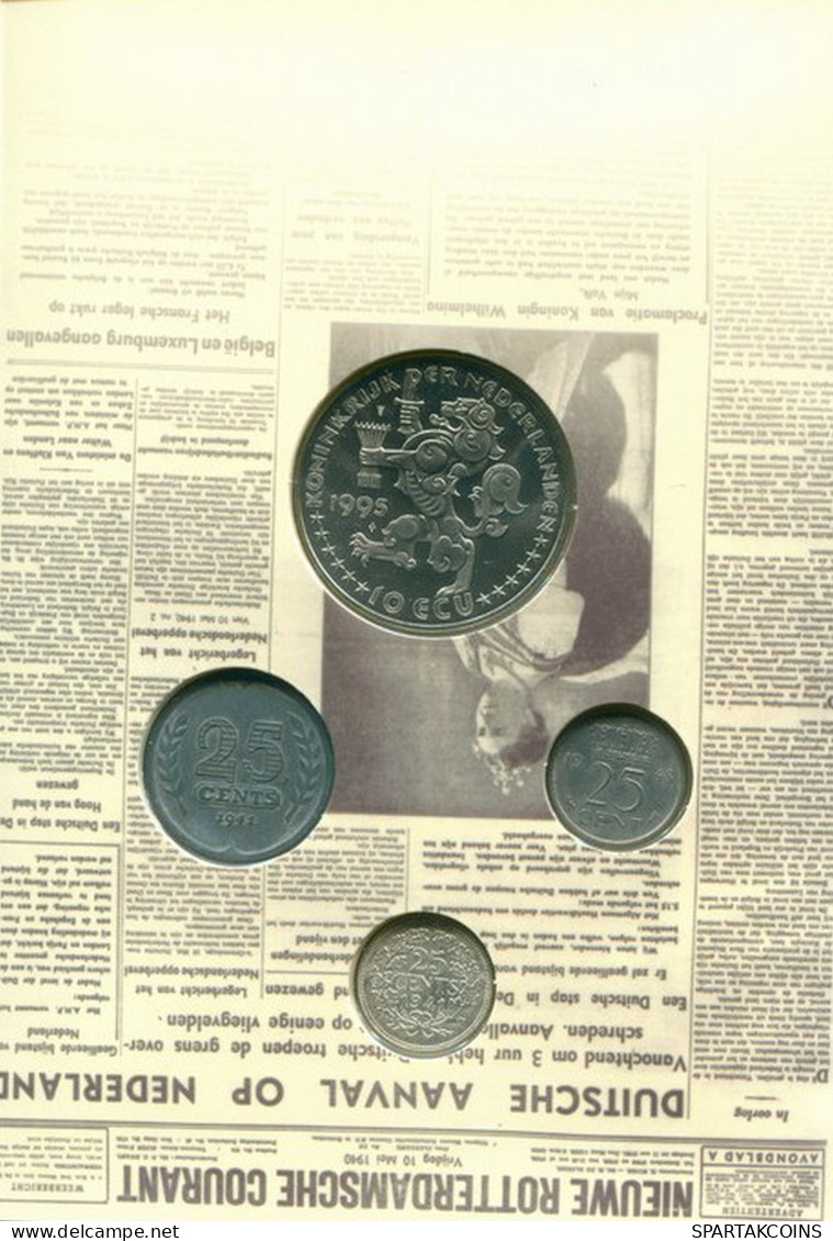 NEERLANDÉS NETHERLANDS 1941/1995 MINT SET 4 Moneda PLATA #SET1064.7.E - [Sets Sin Usar &  Sets De Prueba