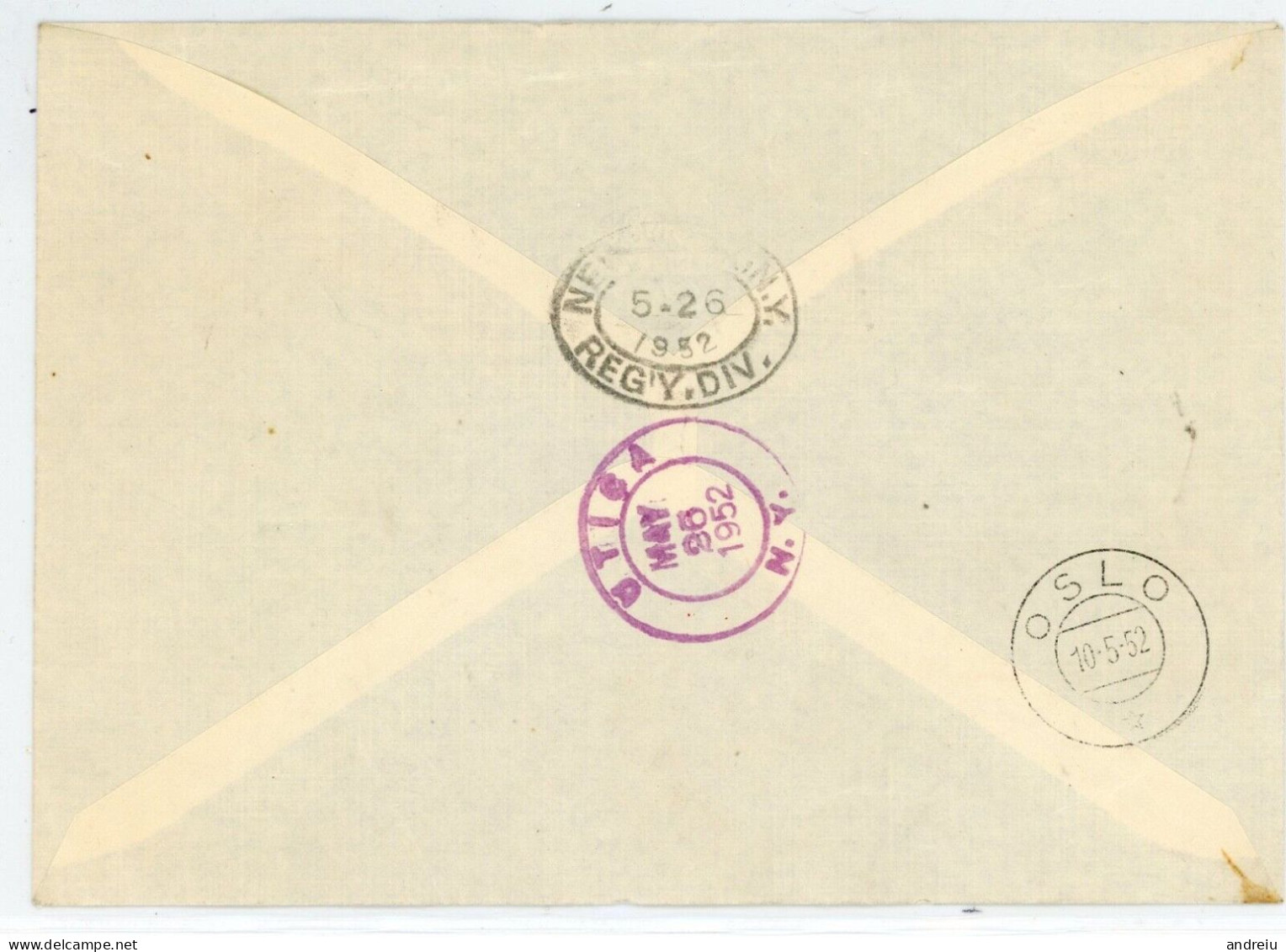 1951 Norway Norge - Registered Cover From Dronning Maud Land Sent To Utoca, N.Y. Map Antarctica Meteorology - Briefe U. Dokumente