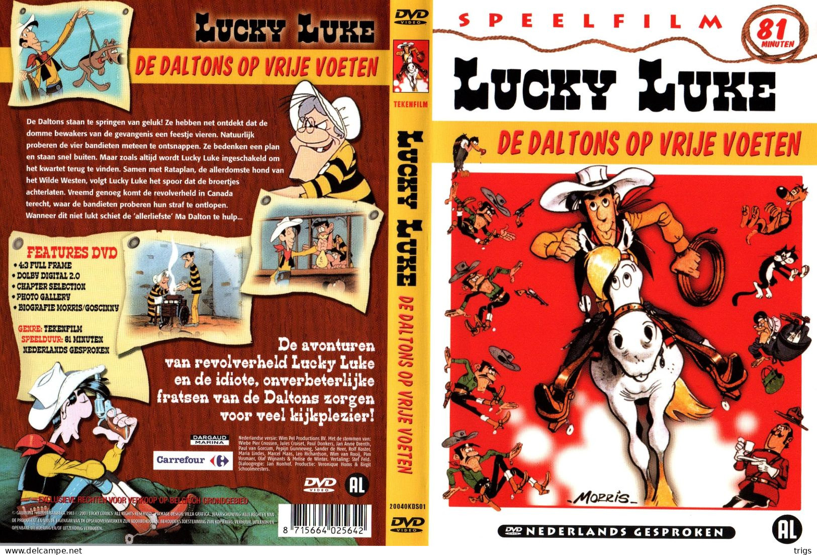 DVD - Lucky Luke: De Daltons Op Vrije Voeten - Cartoons