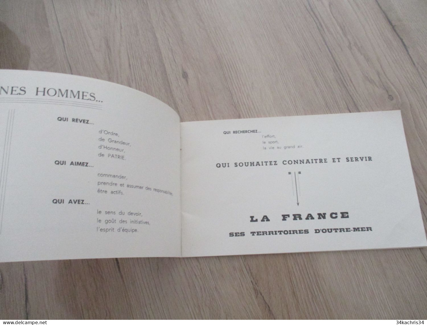 Catalogue Propagande Militaire Pour Le Recrutement De Sous Officiers 1958 Imprimerie De L'E.A.I. - Dokumente