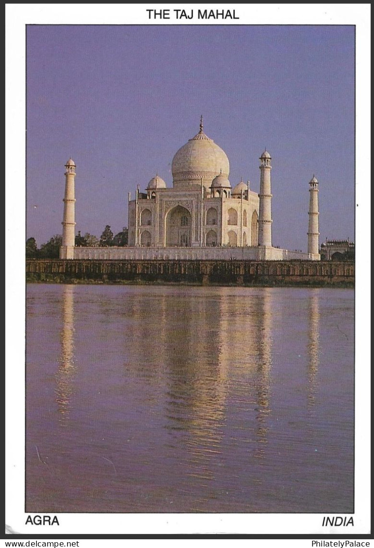 Mahatma Gandhi 2v Rs 2 & 1v Re 1, Shyam Lal Gupt,Taj Mahal, Architecture,1997 Postcard ,India To Germany(**) Inde Indien - Covers & Documents