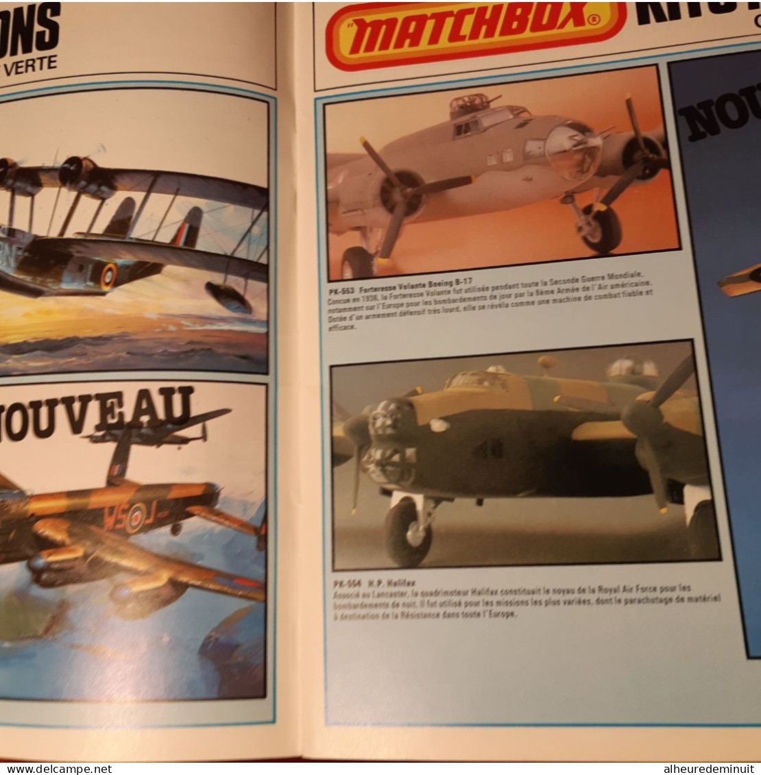 MATCHBOX CATALOGUE DE MAQUETTES 1979/80"avions"camions"avions"bateau"kits militaires"soldats"jeep"char"bugatti"porsche"