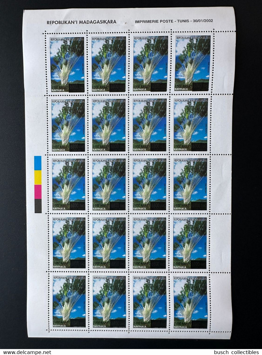 Madagascar Madagaskar 2021 / 2022 Mi. 2725 Sheet Ravinala Arbre Tree Baum Flore Flora Surchargé Aufdruck Overprint - Trees