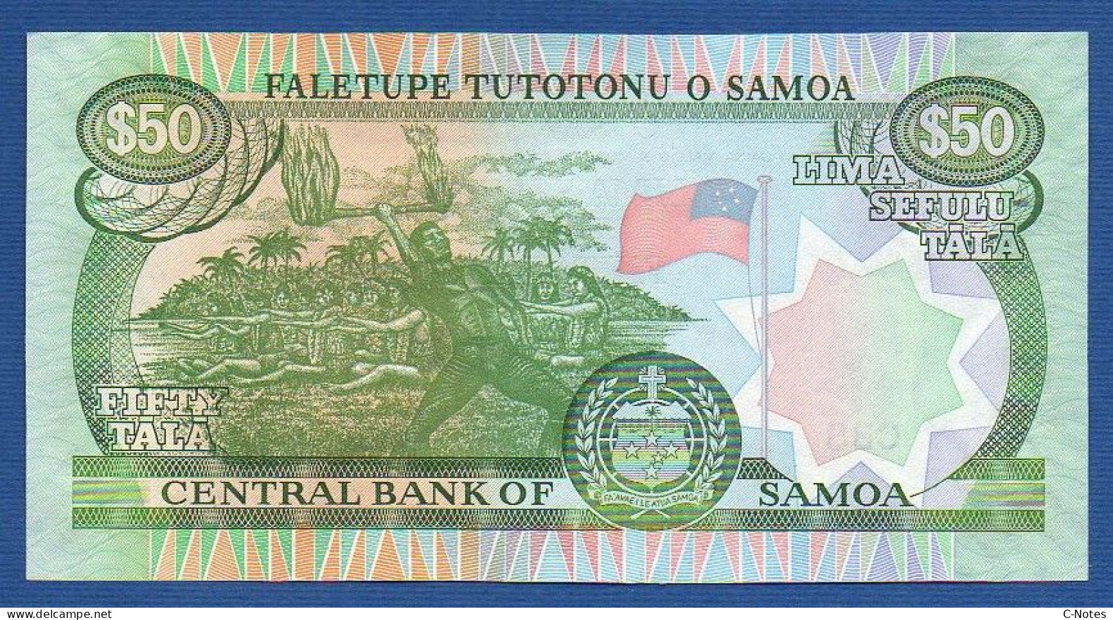 SAMOA - P.39a – 50 Tālā ND (2006) UNC, S/n C124740 - Samoa