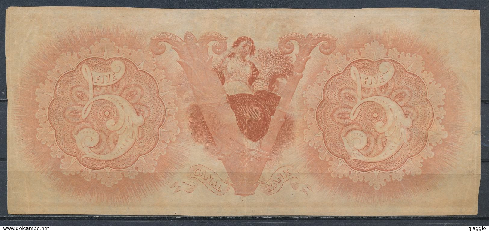 °°° USA - 5 DOLLARS 1840 CANAL BANK NEW ORLEANS D °°° - Devise De La Confédération (1861-1864)