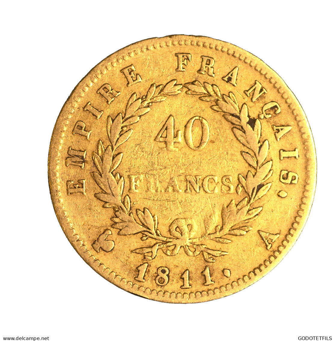 Premier Empire - 40 Francs Napoléon Ier Tête Laurée - 1811 Paris - 40 Francs (or)