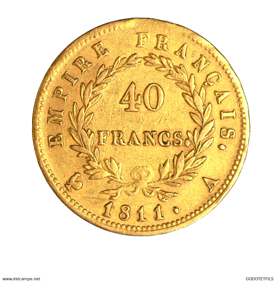 Premier Empire - 40 Francs Napoléon Ier Tête Laurée - 1811 Paris - 40 Francs (gold)